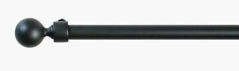 Gardinstang komplett svart - 120