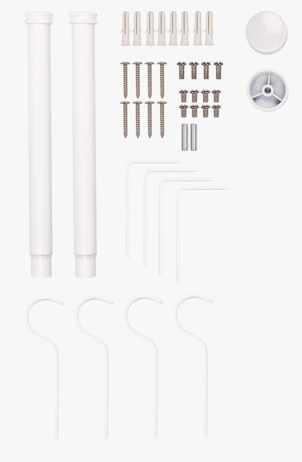 Gardinstang 2pk hvit - 30