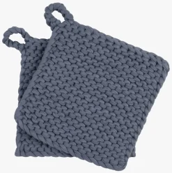 Gryteklut denimblå - 19x19 cm