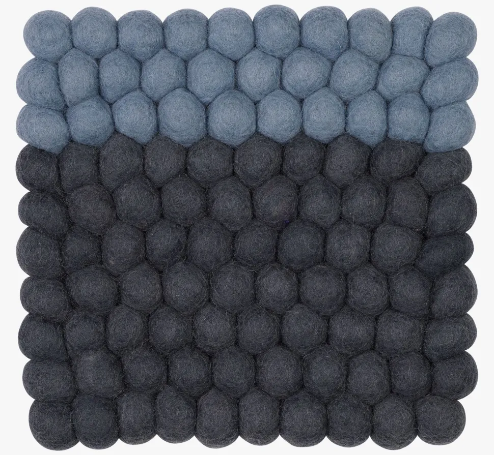 Gryteunderlag blå - 21x21 cm