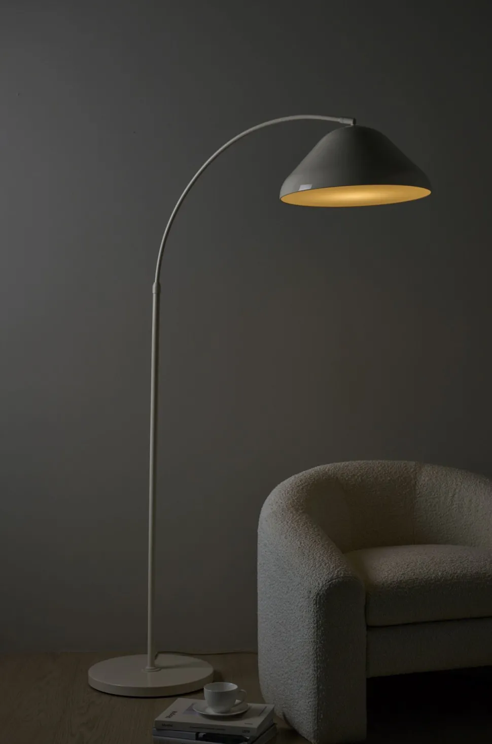Gulvlampe krem - 110 cm ø43,4