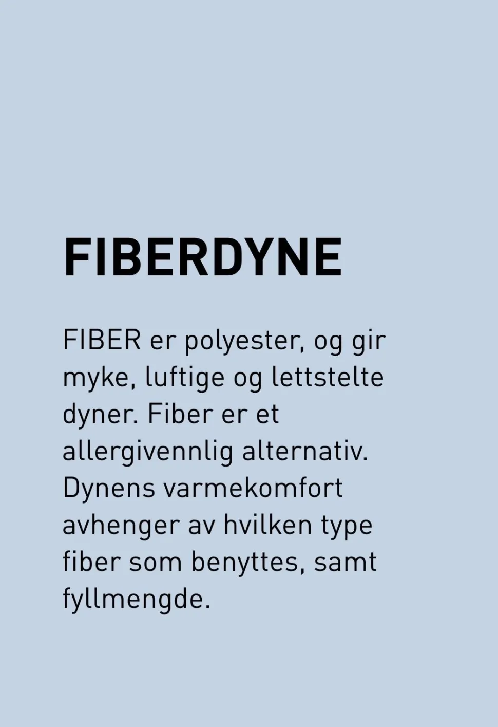 Helårs fiberdyne hvit - 140x200 cm