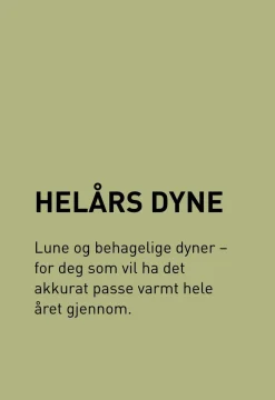 Helårs fiberdyne hvit - 140x200 cm