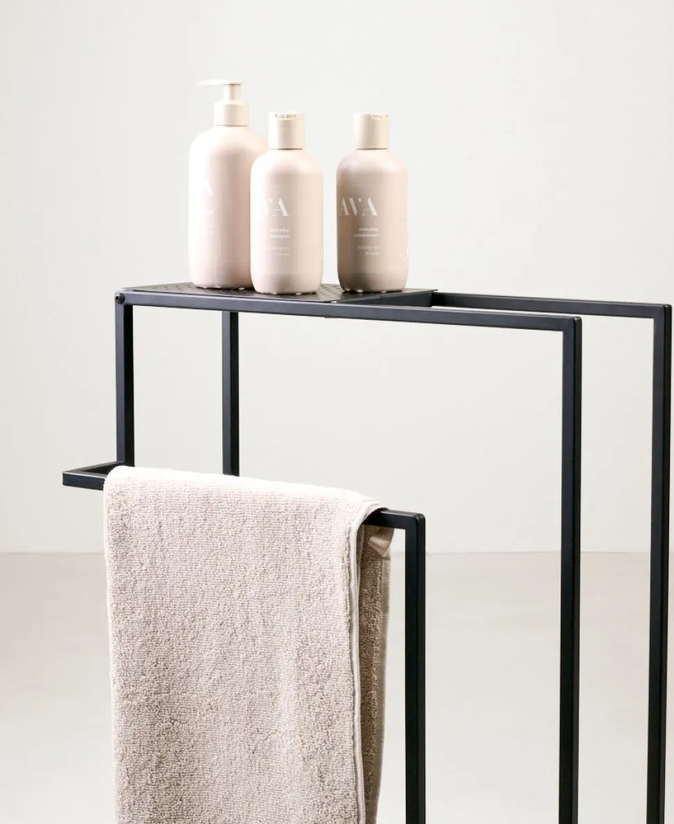 Håndkleholder svart - 45x75x23 cm