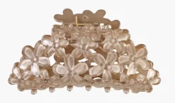 Hårklype lys brun - 4,5x9,7x4,3 cm