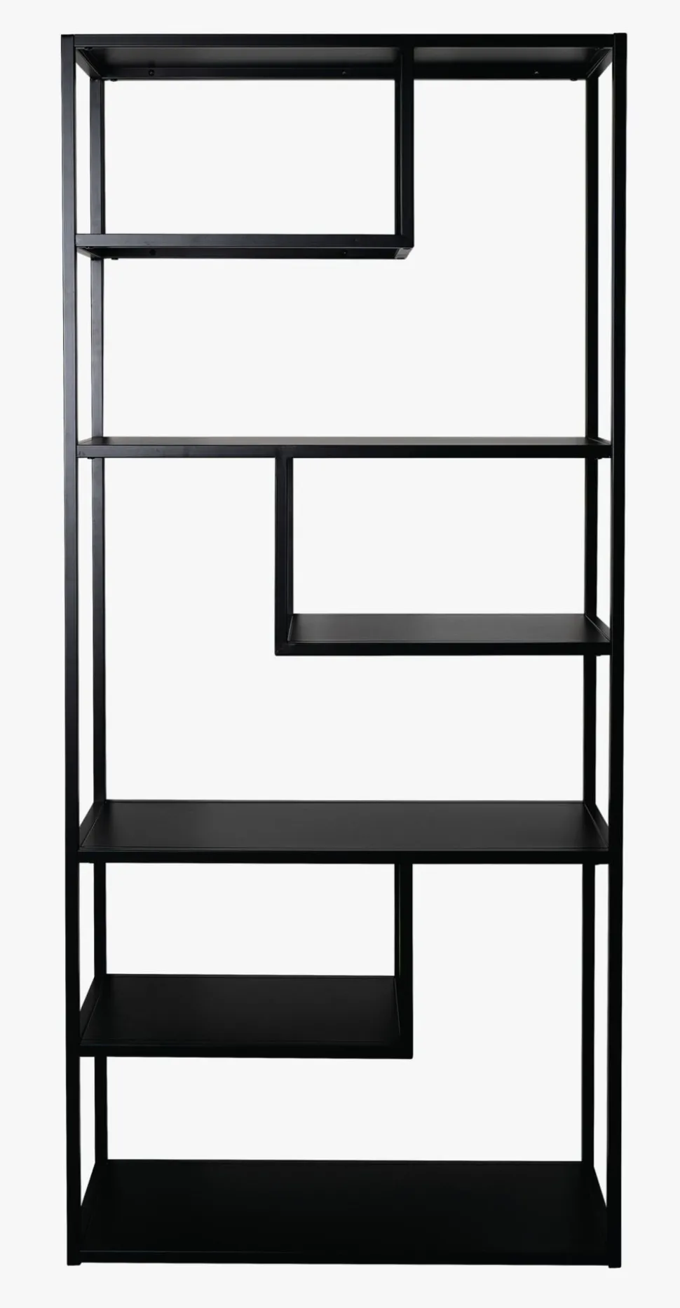 Hylle svart - 85x35x188 cm