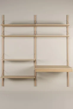 Hyllekombinasjon 7 natur - 220x204 cm
