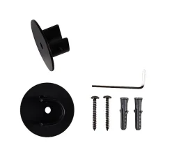Innvendig fester for gardinstang svart - 13/16 mm