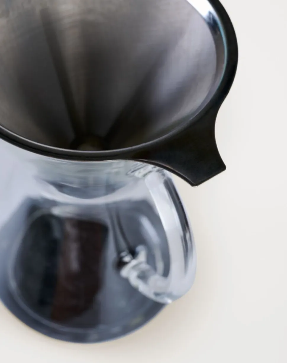 Kaffebrygger transparent - 12,5x20,5x16 cm