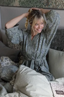 Kimono olivengrønn - one size