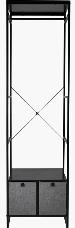 Klesstativ svart - 60x46,5x215 cm