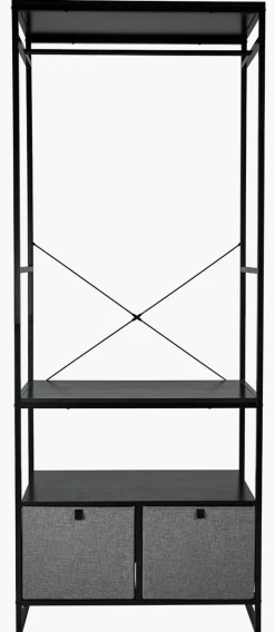 Klesstativ svart - 84x46,5x215 cm