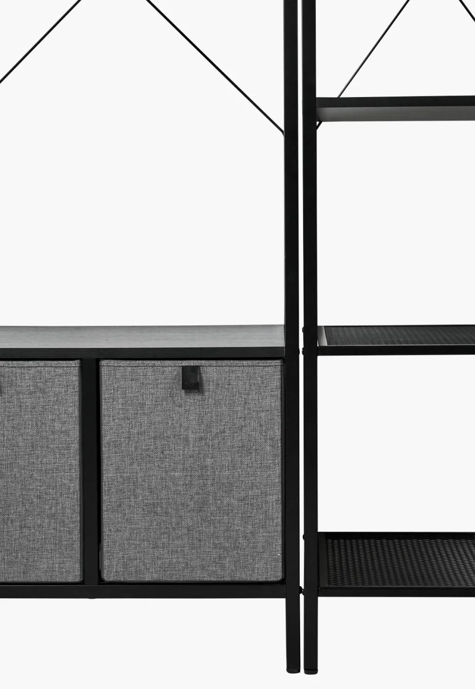 Klesstativ svart - 44x46,5x215 cm