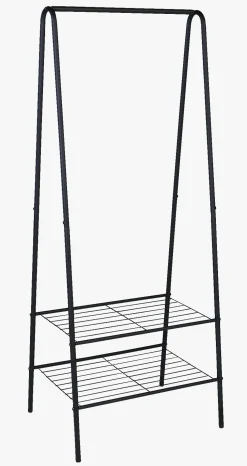 Klesstativ svart - 60x45x152 cm
