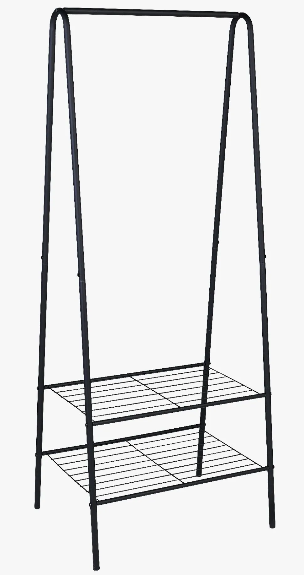 Klesstativ svart - 60x45x152 cm
