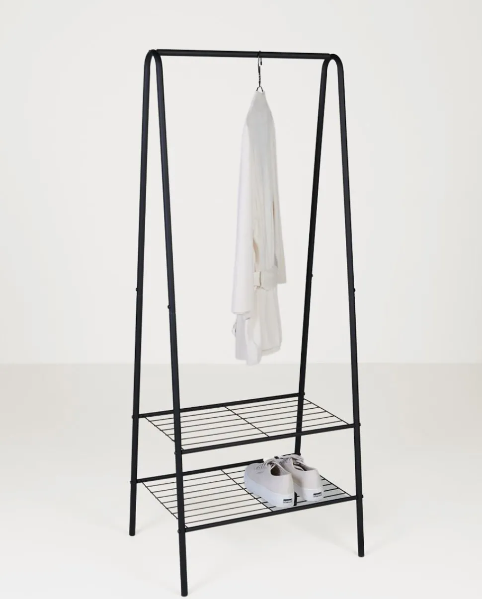 Klesstativ svart - 60x45x152 cm