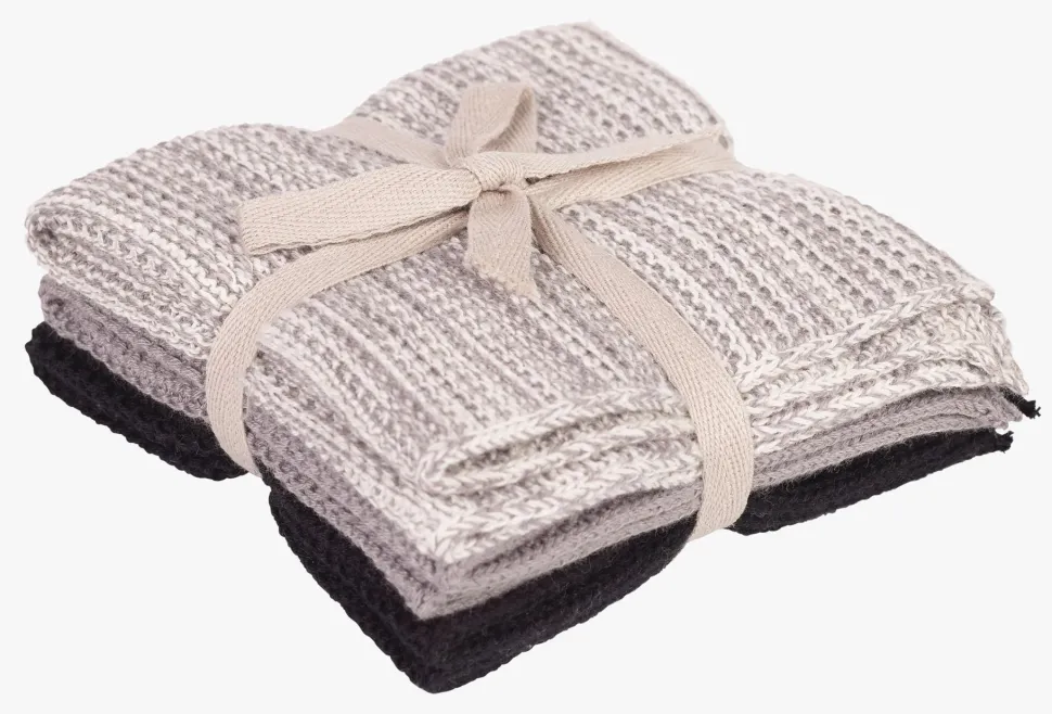 Klut 3 pk svart - 26x26 cm