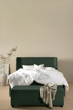 Kontinentalseng medium og fast komfort olivengrønn - 150x200 cm