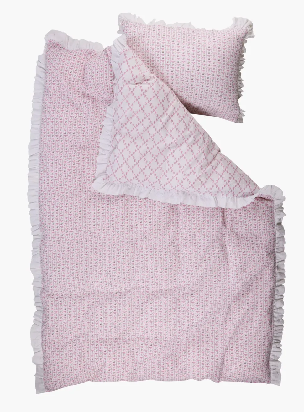 Krepp sengesett multi - 140x200 cm