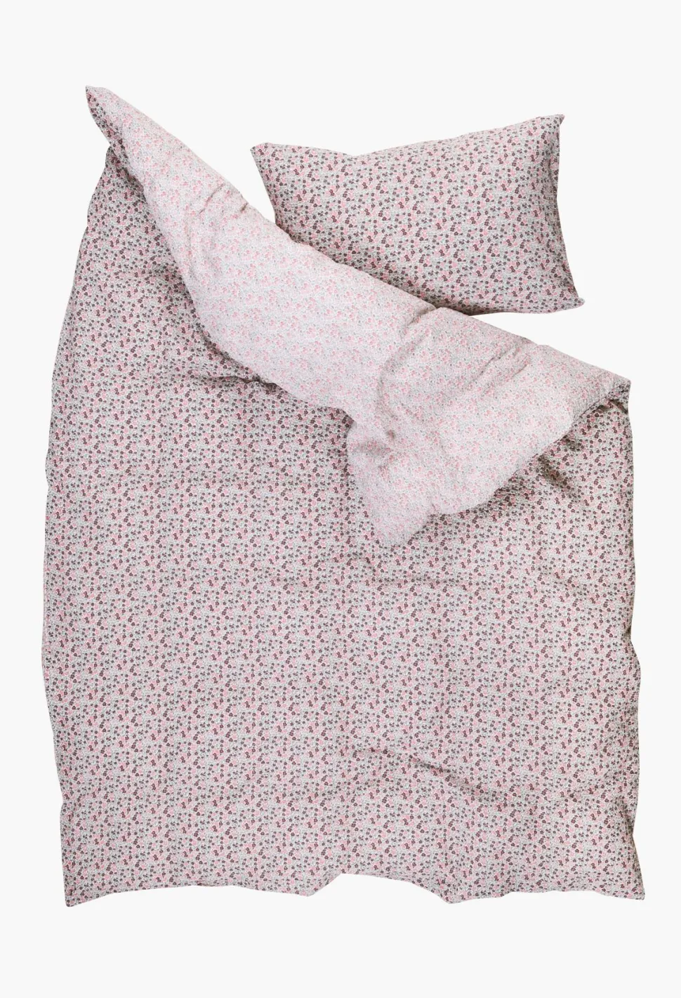Krepp sengesett multi rosa - 140x200 cm