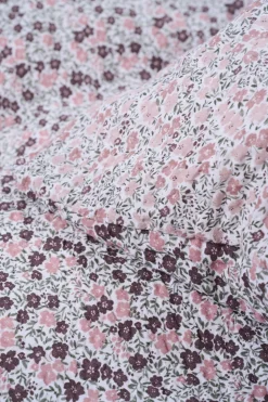 Krepp sengesett multi rosa - 140x200 cm
