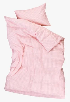 Krepp sengesett rosa - 140x200 cm