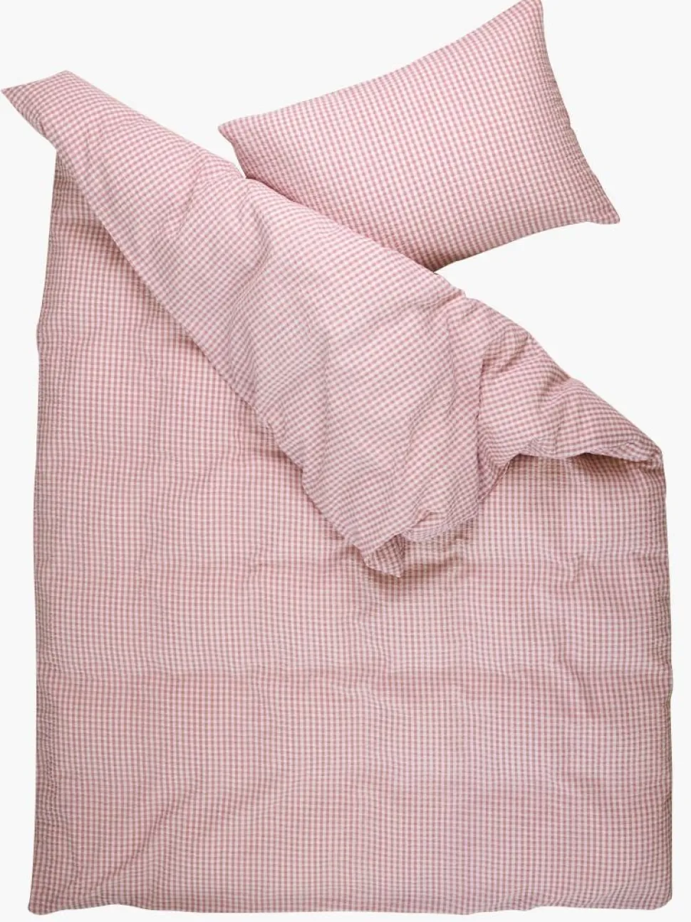Krepp sengesett rosa - 140x200 cm
