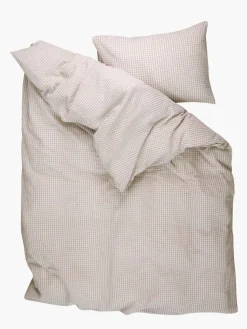 Krepp sengesett sand - 140x200 cm