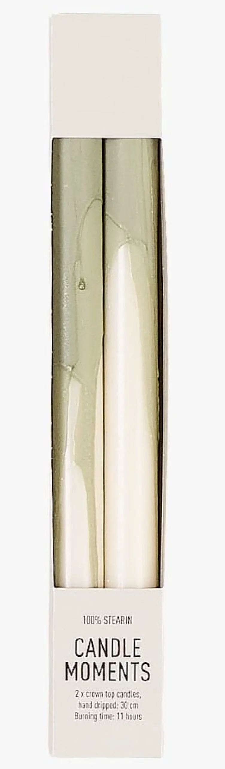 Kronelys grønn - 30 cm