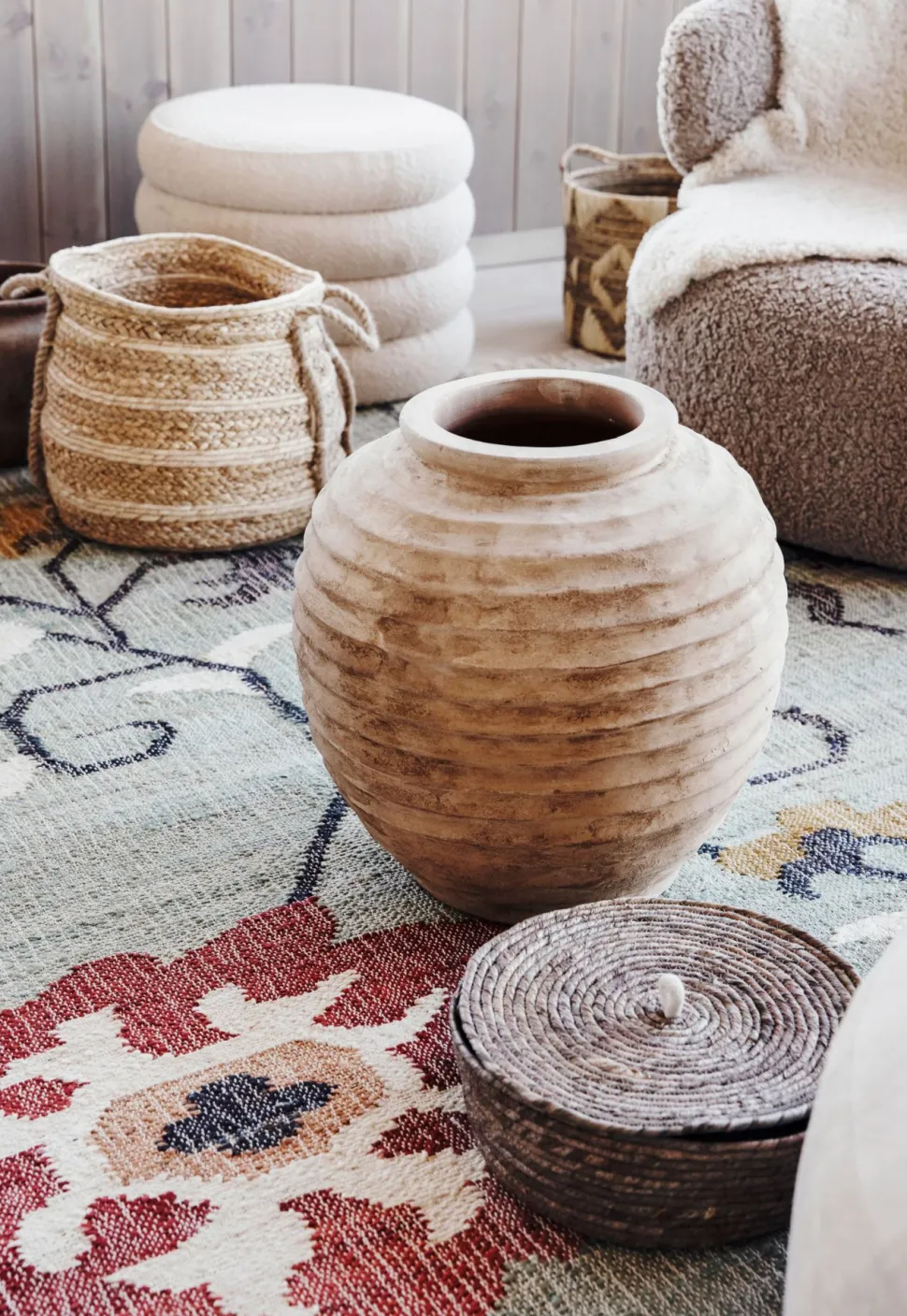 Krukke beige - 44x44x46 cm