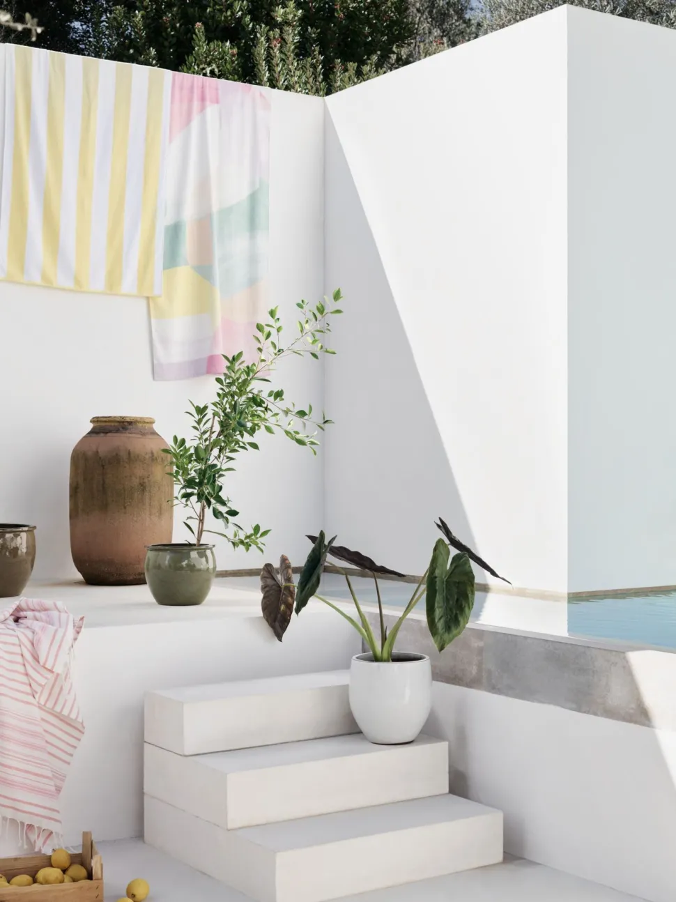Krukke offwhite - 30x30x30 cm