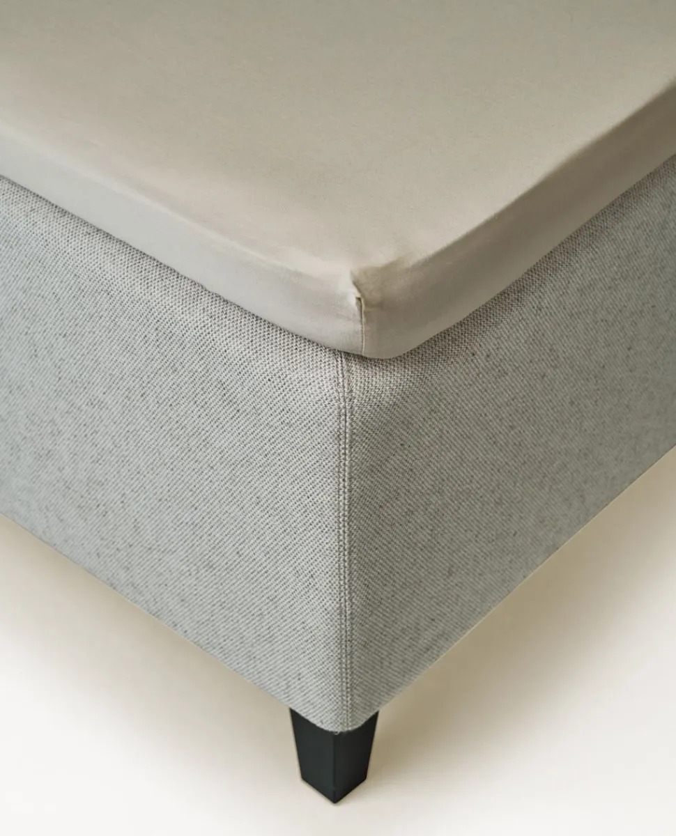 Laken til overmadrass sand - 120x200 cm
