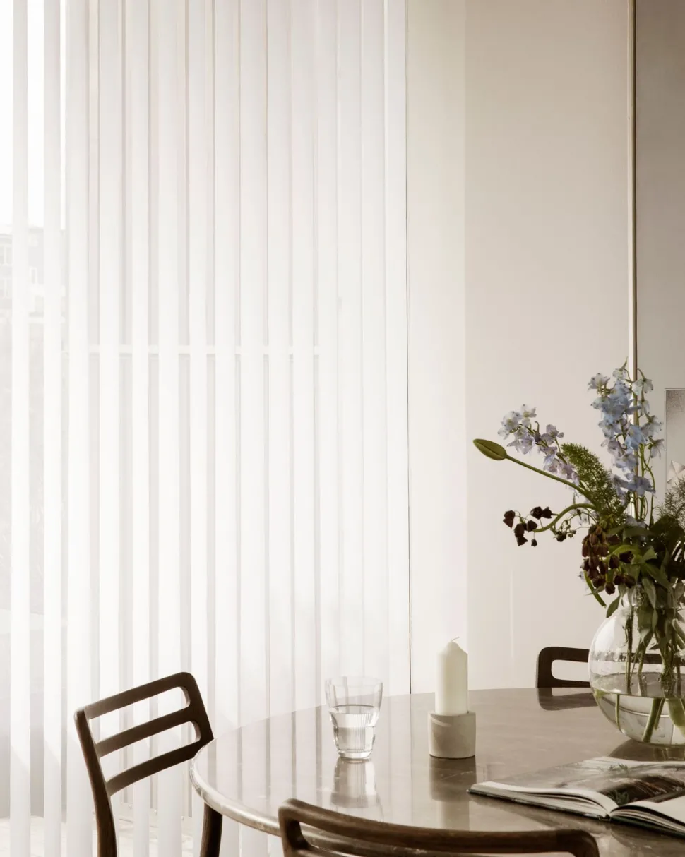 Lameller hvit - 8,9x250cm