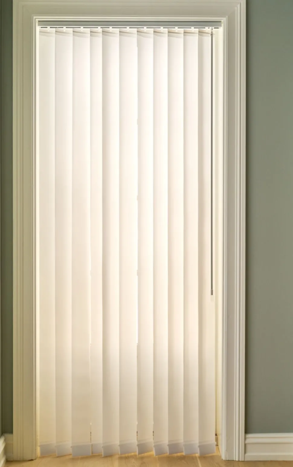 Lamellskinne hvit - 100 cm