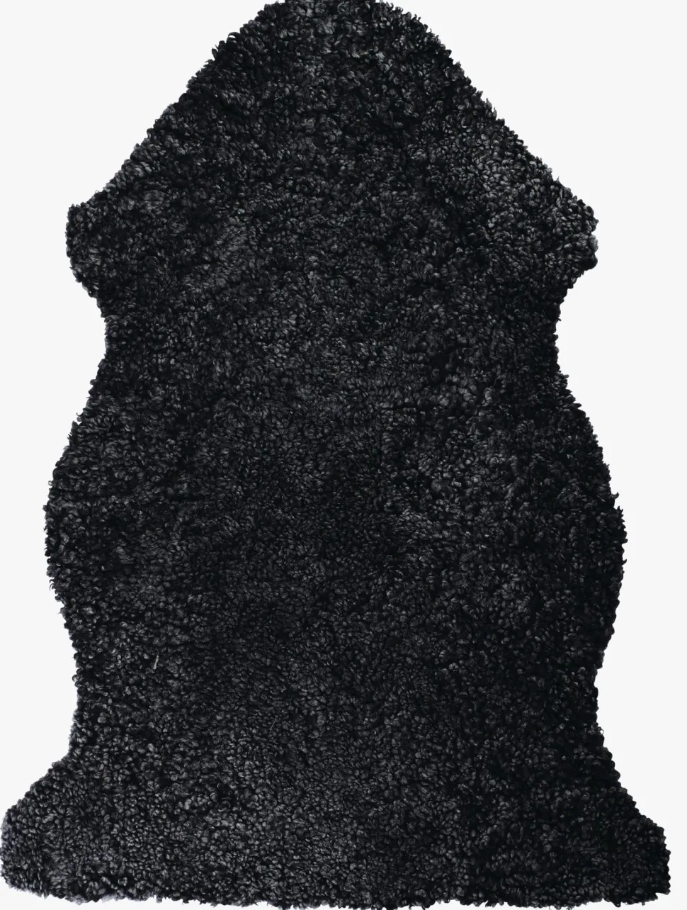 Lammeskinn mørk grå - 85 cm