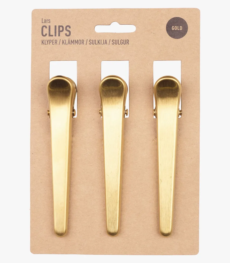 Lang klype 3 pk gull - 11,5x2,3 cm