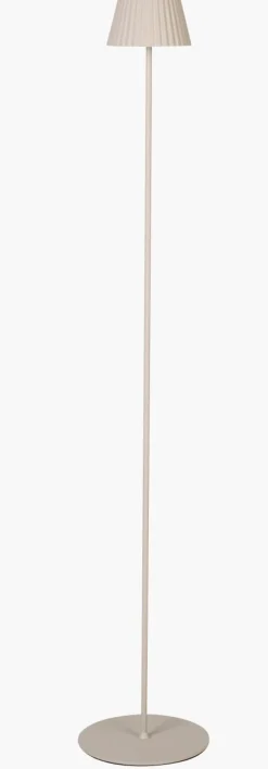 Led gulvlampe beige - 122 cm ø13,5