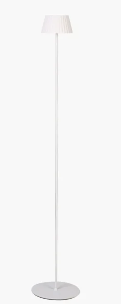 Led gulvlampe hvit - 122 cm ø13,5