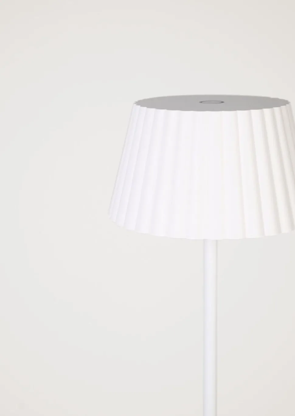 Led gulvlampe hvit - 122 cm ø13,5