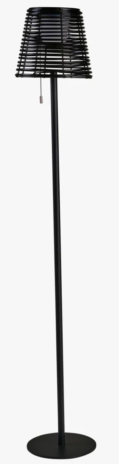 Led gulvlampe svart - 20x20x122 cm