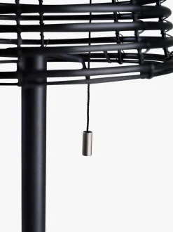 Led gulvlampe svart - 20x20x122 cm