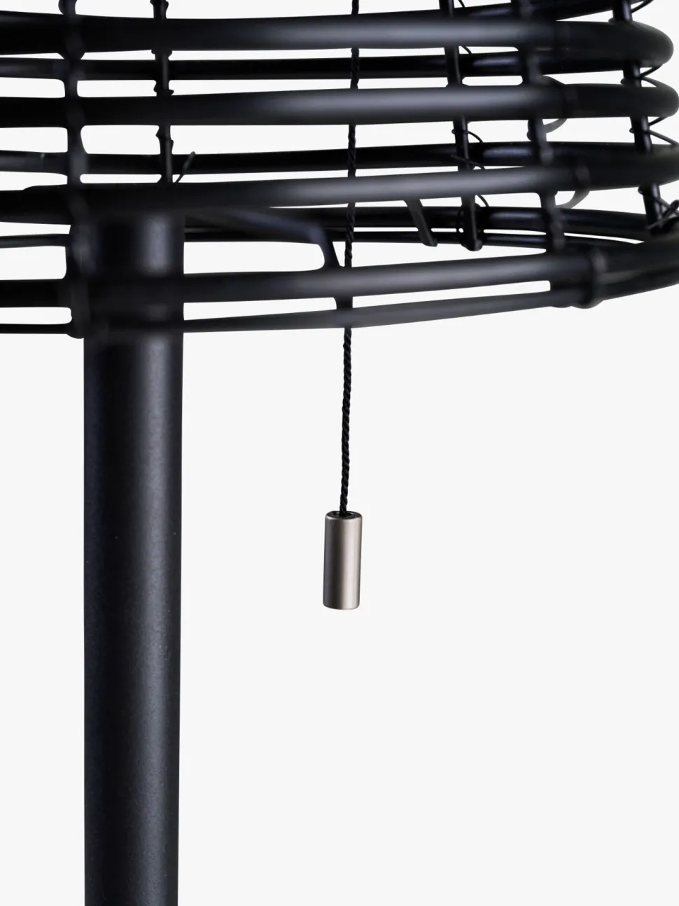 Led gulvlampe svart - 20x20x122 cm