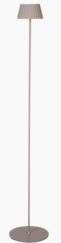 Led gulvlampe taupe - 122 cm ø13,5