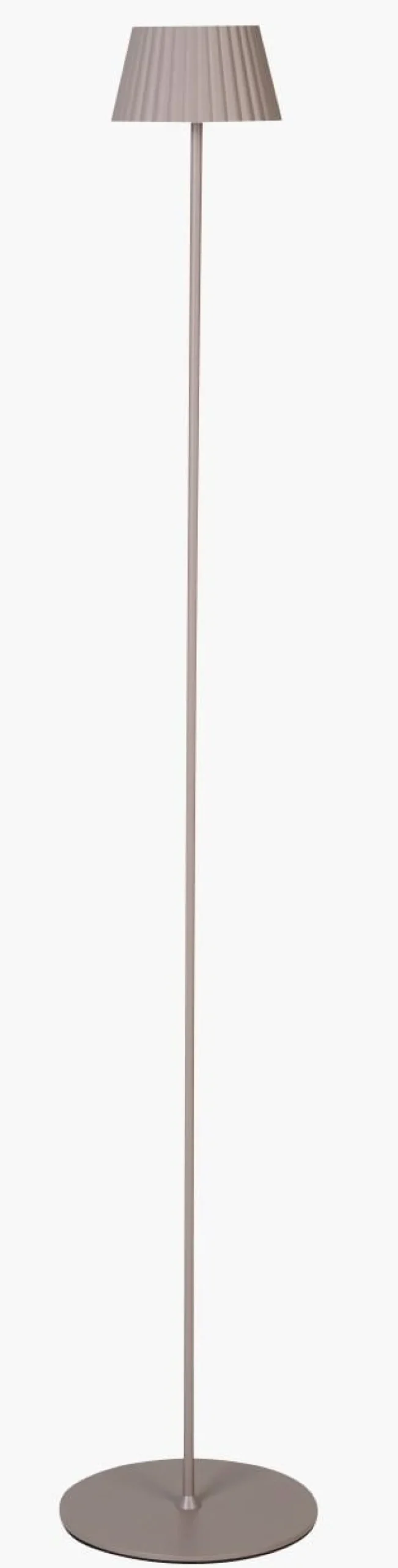 Led gulvlampe taupe - 122 cm ø13,5