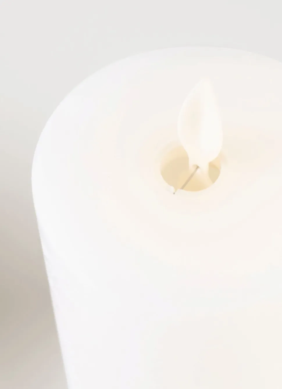 Led kubbelys hvit - 7,5x7,5x10 cm