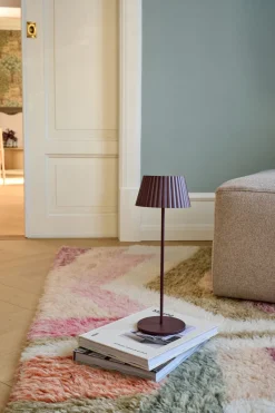 Led lampe burgunder - 37,5 cm ø13,5