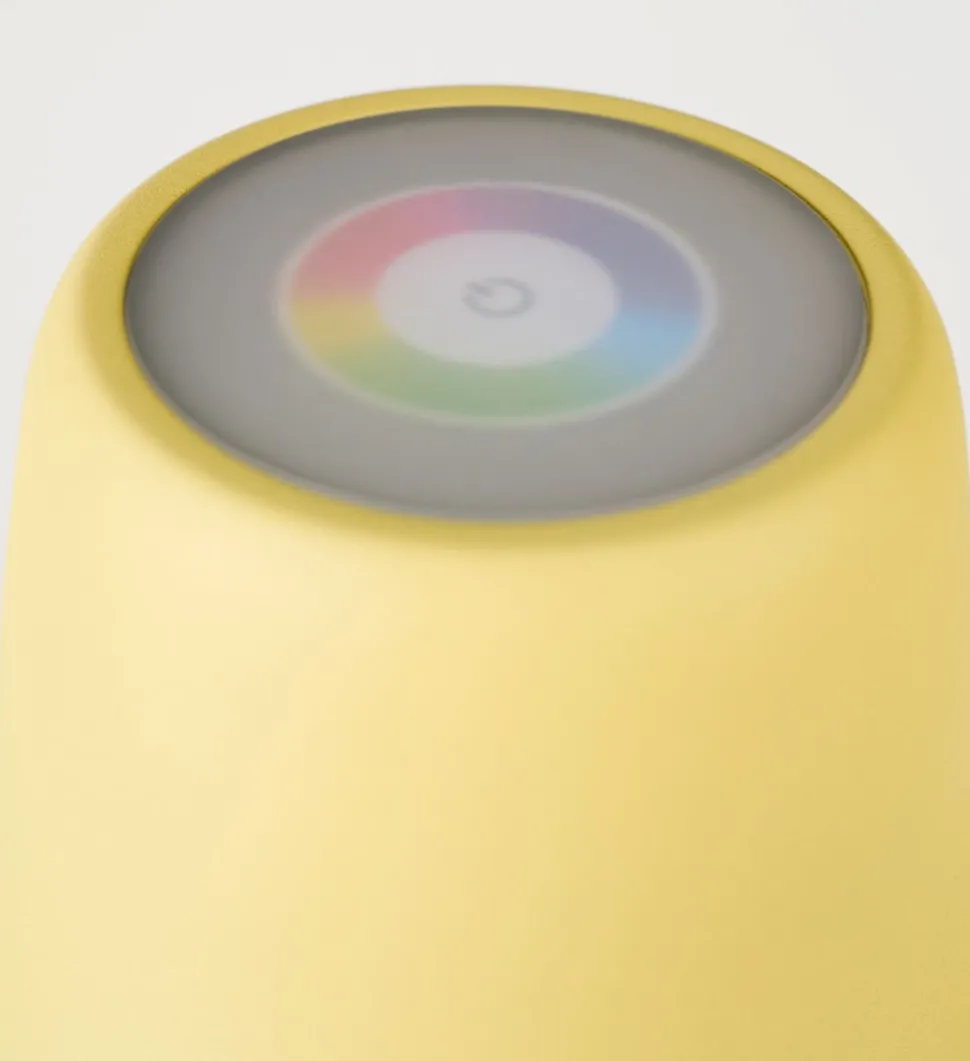 Led lampe lys gul - 12x12x38 cm