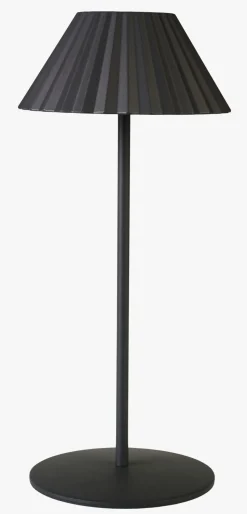 Led lampe mørk grå - 12,8x12,8x30 cm