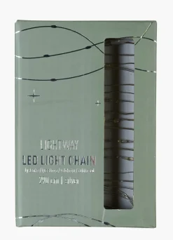 Led lyslenke sølv - 290 cm