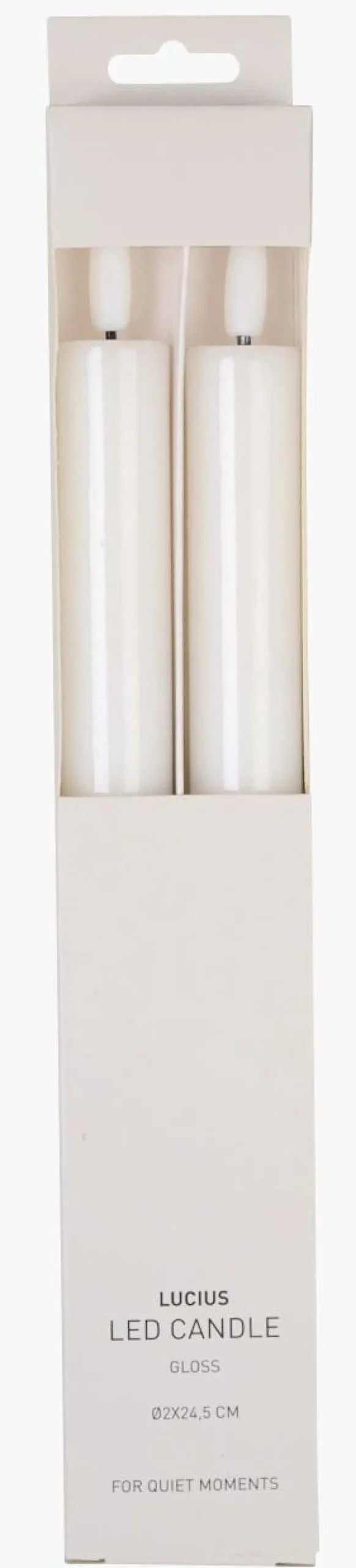 Led stakelys hvit - ø2x24,5 cm
